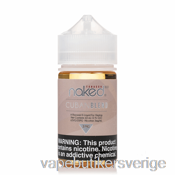 Vape Sverige Kubansk Blandning - Naken 100 Tobak - 60ml 6mg